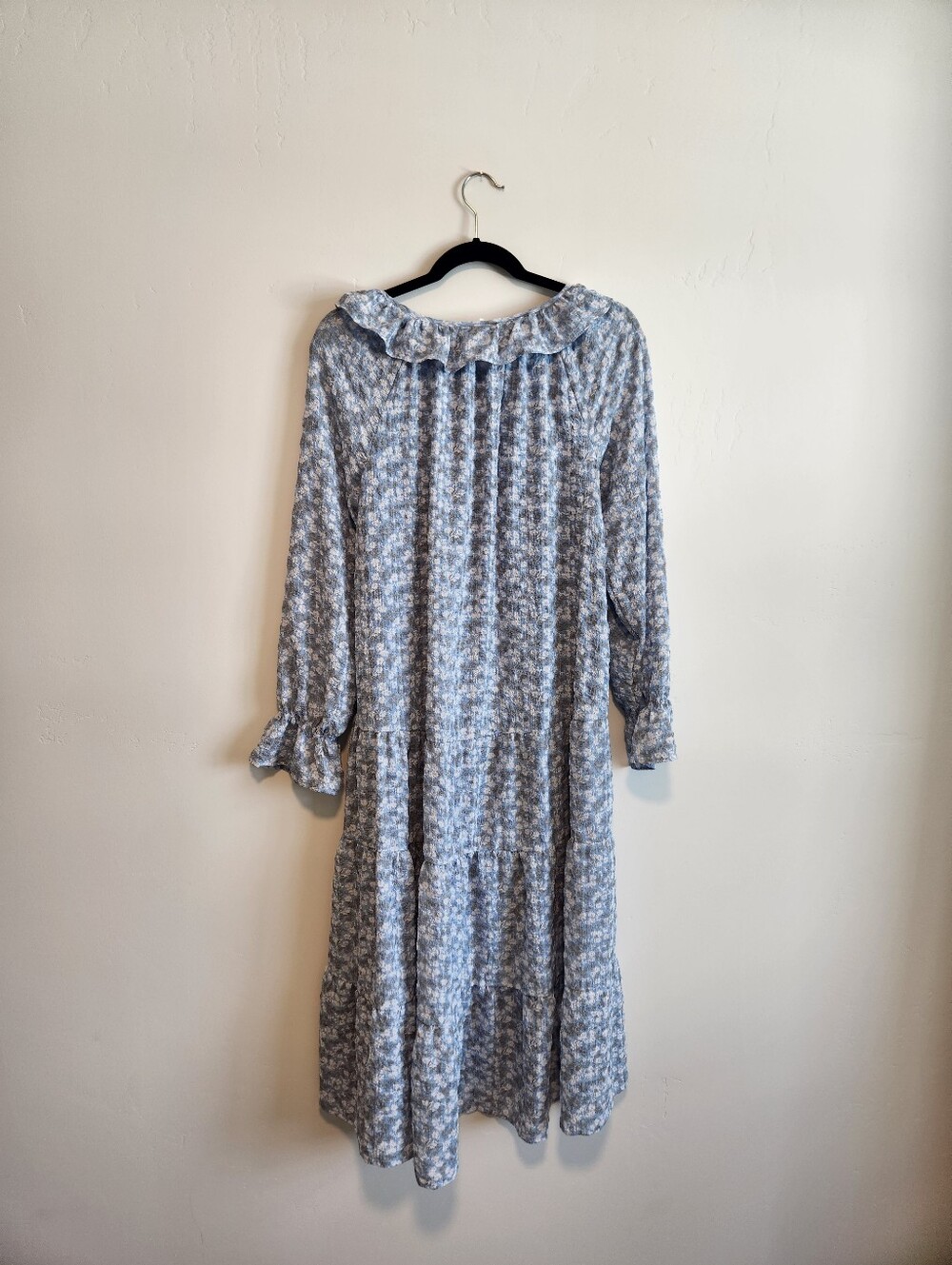 By the River Floral Tiered Maxi Dress Boho Cottagecore Size Small - Picture 2 of 5